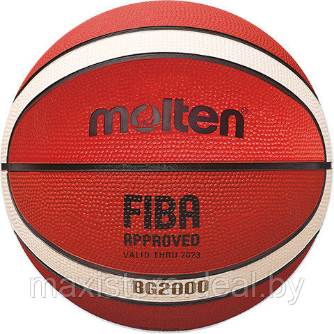 Баскетбольный мяч MOLTEN B7G2000 FIBA, резиновый, размер 7 - фото 1 - id-p208497625