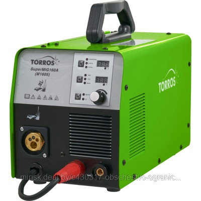 Torros MIG160A SUPER (M1605), Полуавтомат сварочный MIG/MMA/TIG, 40-150А, 220В, 0.6-0.8 мм/2.0-3.2 мм, арт - фото 1 - id-p208509060