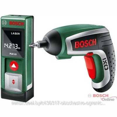 Bosch IXO IV basic (0.603.672.003), аккумуляторная отвертка, Bosch PLR 15, Дальномер - фото 1 - id-p208509701