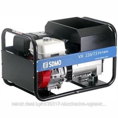 SDMO VX220/7,5 HS, Сварочный генератор, 7,5 кВт, 6,1 л, 2,5 л/ч, 88 кг - фото 1 - id-p208508791