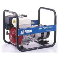 SDMO HX 6000 S, Генератор однофазный, 6 кВт, 6,1 л, 2,5 л/ч, 79 кг