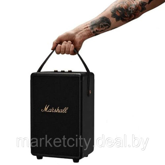 Marshall TUFTON Portable Speaker Black and Brass - фото 2 - id-p208512989