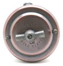 PETRUCCI переключатель перекрёстный "старая медь"