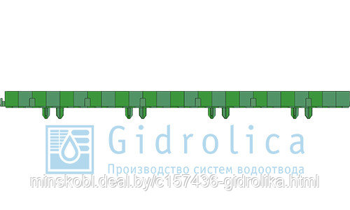 Решётка газонная Gidrolica® Eco Standart РГ-70.40.3,2 пластиковая зелёная - фото 2 - id-p29621804