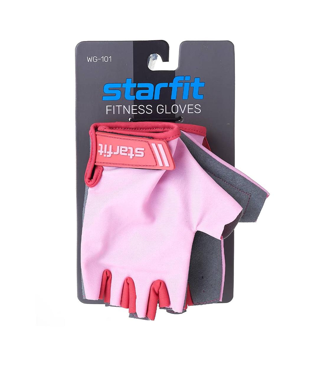 Перчатки для фитнеса STARFIT WG-101, р-р XS , нежно-розовый - фото 2 - id-p208517268