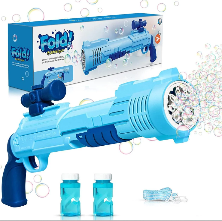 Детский пулемет для создания мыльных пузырей Fold babble gun - фото 1 - id-p180268219