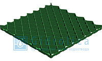 Решётка газонная Gidrolica® Eco Pro РГ-60.60.4 пластиковая зелёная, черная
