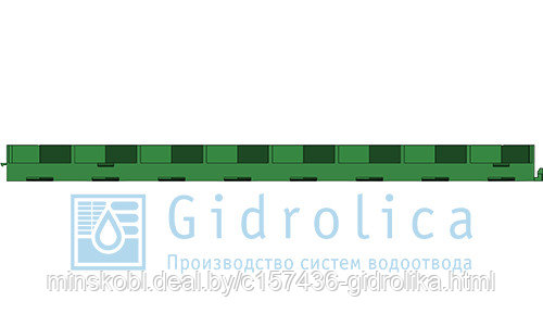 Решётка газонная Gidrolica® Eco Pro РГ-60.60.4 пластиковая зелёная, черная - фото 2 - id-p29621815
