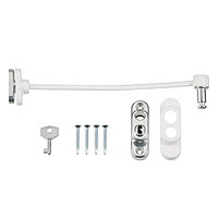 Блокиратор поворота с ключом и тросиком 310мм (белый) Internika