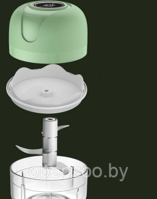 Портативный мини измельчитель для кухни Mini processor of USB FOOD 250 ml Зеленый - фото 7 - id-p207942420