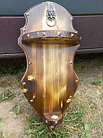 Щит-панно декоративный деревянный "Рыцарский №11" с 7 шампурами В750мм*Ш450мм
