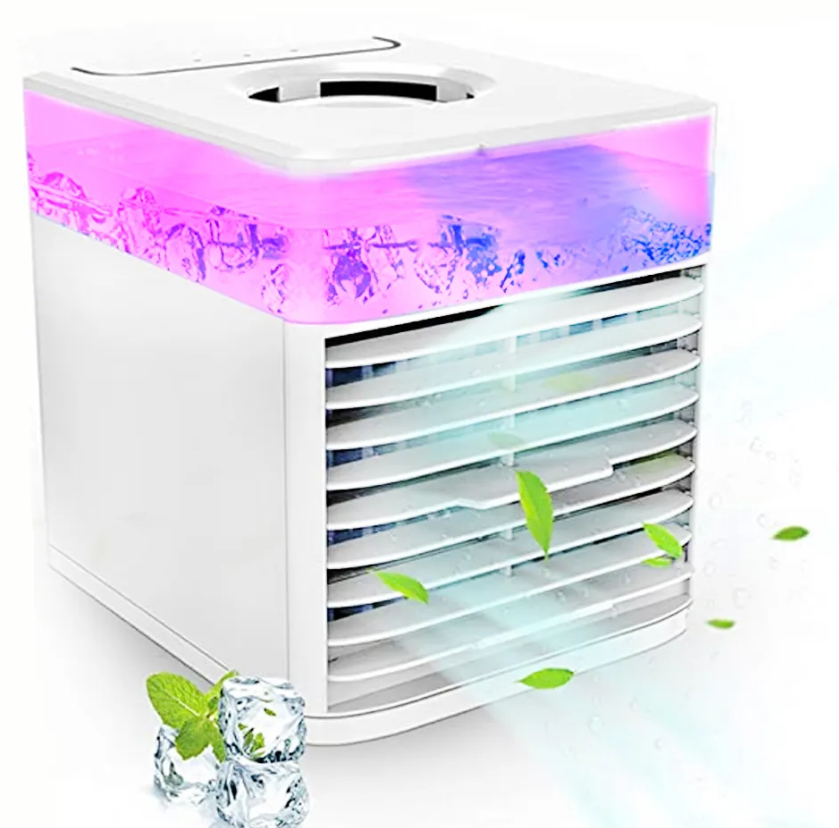 Мини кондиционер Ultra Air Cooler / Охладитель воздуха (3 режима, 7 цветов LED - подсветки) - фото 3 - id-p159150499