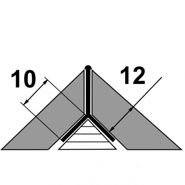 Профиль Y-образный "Мерседес" для плитки ПП 05-12 бронза люкс до 12мм длина 2700мм - фото 2 - id-p208531476