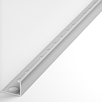 Профиль L-образный окантовочный для плитки ПК 01-15 анод серебро до 15мм длина 2700мм