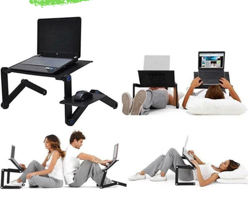 Столик трансформер для ноутбука Multifunctional Laptop Table T6 с 2 вентиляторами (550*260 мм) - фото 9 - id-p193806528