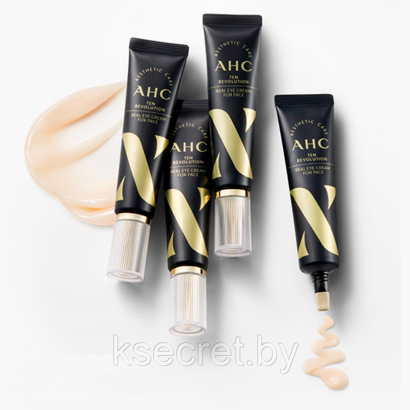 Антивозрастной крем для век с эффектом лифтинга AHC Ten Revolution Real Eye Cream For Face 30 мл - фото 2 - id-p208546437