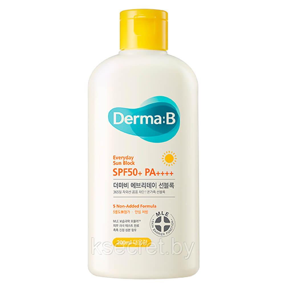 Ламеллярный солнцезащитный лосьон для лица и тела Derma:B Sun Block SPF 50+ PA++++, 200мл - фото 1 - id-p208547942