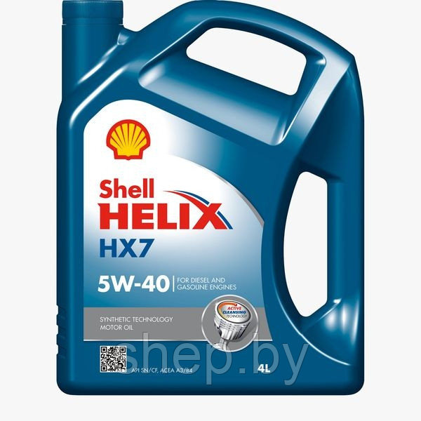 Моторное масло Shell 5W40 Helix HX7 4L - фото 1 - id-p208548642