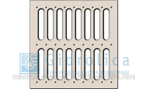 Решётка водоприёмная Gidrolica® Point РВ-28,5.28,5 штампованная стальная оцинкованная - фото 3 - id-p3031719
