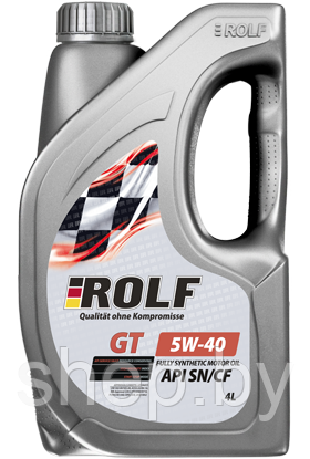 Моторное масло ROLF GT SAE 5W-40 API SN/CF 4L - фото 1 - id-p208550781