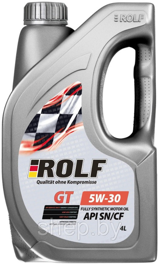 Моторное масло ROLF GT SAE 5W-30 API SN/CF 4L - фото 1 - id-p208550795