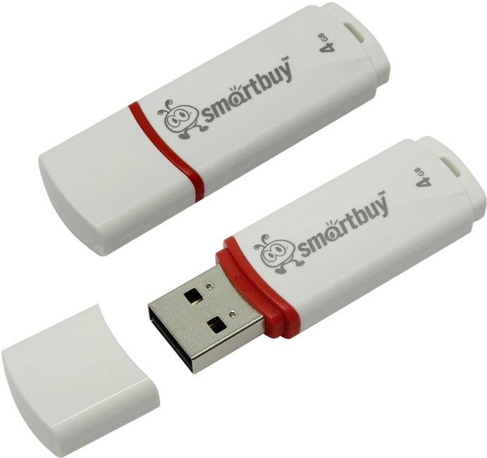 Накопитель SmartBuy Crown SB4GBCRW-W USB2.0 Flash Drive 4Gb (RTL) - фото 1 - id-p204487550