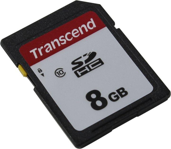 Карта памяти Transcend TS8GSDC300S SDHC 8Gb Class 10 - фото 1 - id-p207847781