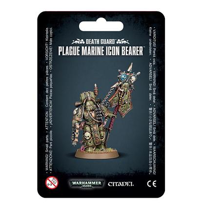 Warhammer: Гвардия Смерти Знаменосец Чумных Десантников / Death Guard Plague Marine Icon Bearer (арт. 43-47), фото 2