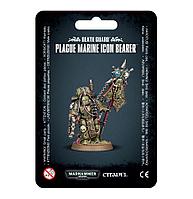 Warhammer: Гвардия Смерти Знаменосец Чумных Десантников / Death Guard Plague Marine Icon Bearer (арт. 43-47)