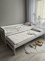 Кровать для двоих детей из массива «Вуди-14» ("Лотос-24")