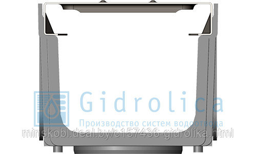 Комплект Gidrolica Light: лоток водоотводный ЛВ-10.11,5.9,5 пластиковый с решёткой стальной оцинкованной, кл.А - фото 3 - id-p24295781