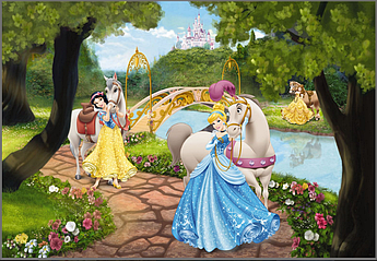 Фотообои Komar Disney для детской комнаты Princess Royal Gala 1454