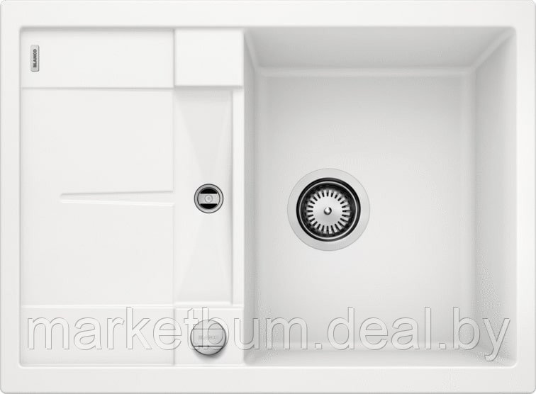 Кухонная мойка Blanco Metra 45 S Compact (белый, с клапаном-автоматом) - фото 1 - id-p208561436