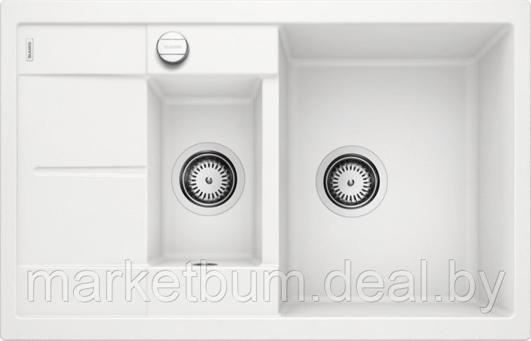 Кухонная мойка Blanco Metra 6 S Compact (белый, с клапаном-автоматом) - фото 1 - id-p208561450
