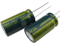 Конденсатор 3300 mFх25V Jamicon-105 градусов. Серия WL- компьютерные.