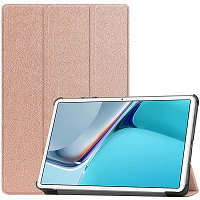 Полиуретановый чехол JFK Smart Case розово-золотой для Huawei MatePad 11