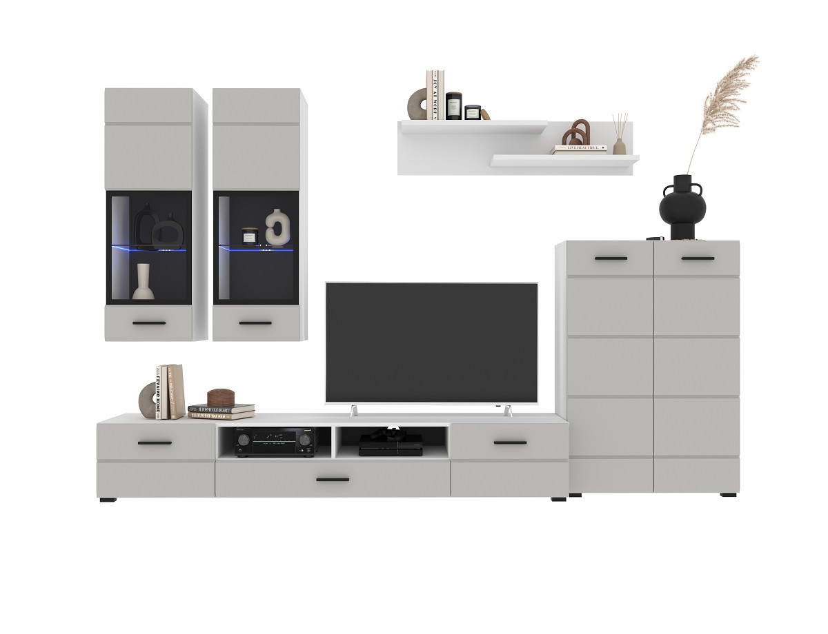 Гостиная Neo-1 Пепел с подсветкой