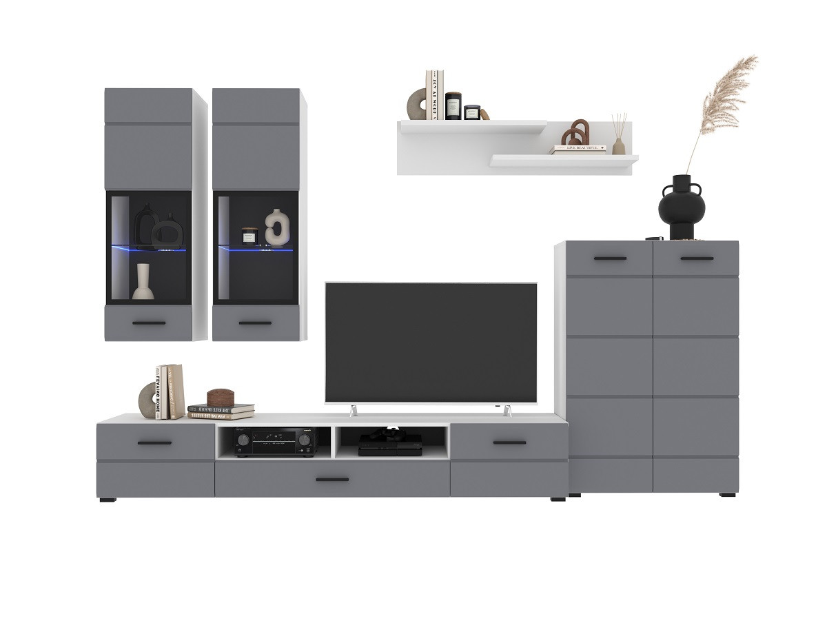 Гостиная Neo-1 Серый с подсветкой