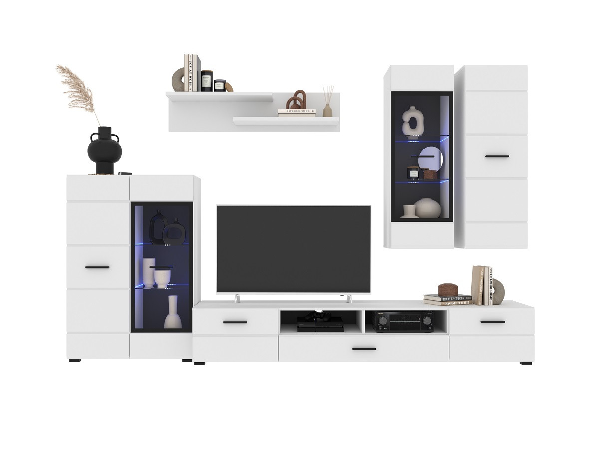 Гостиная Neo-2 Белый с подсветкой