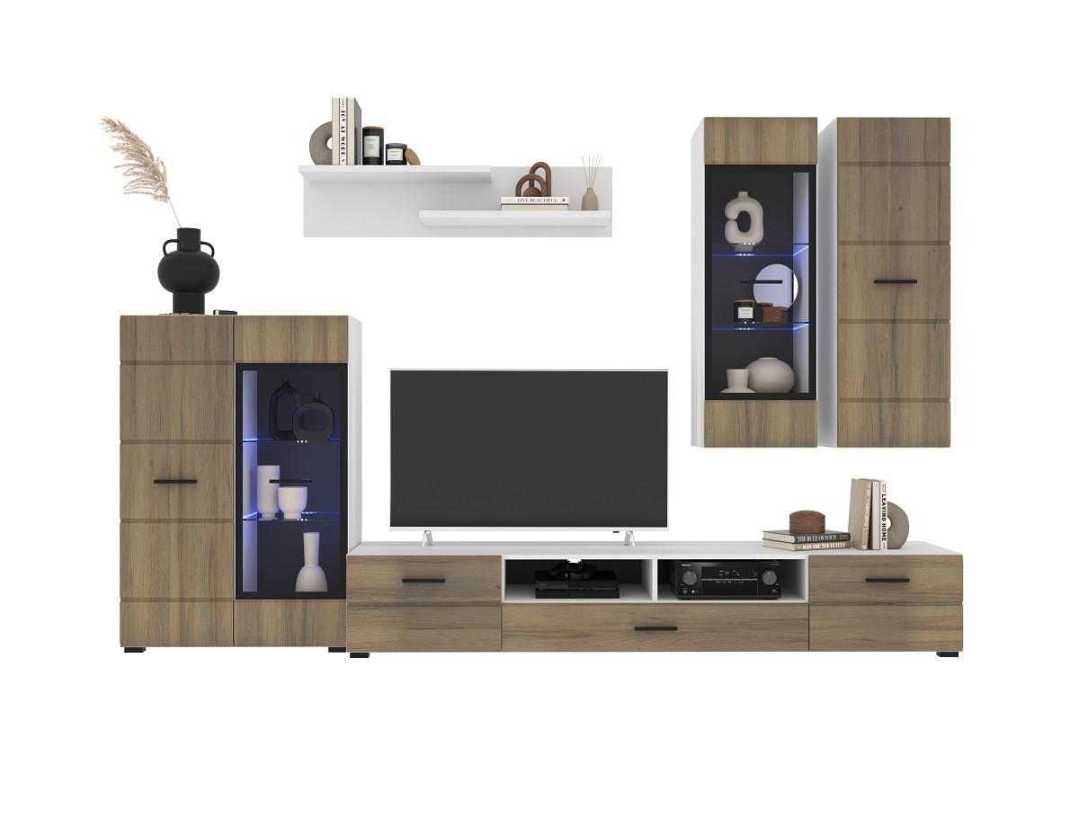 Гостиная Neo-2 Дуб вотан с подсветкой