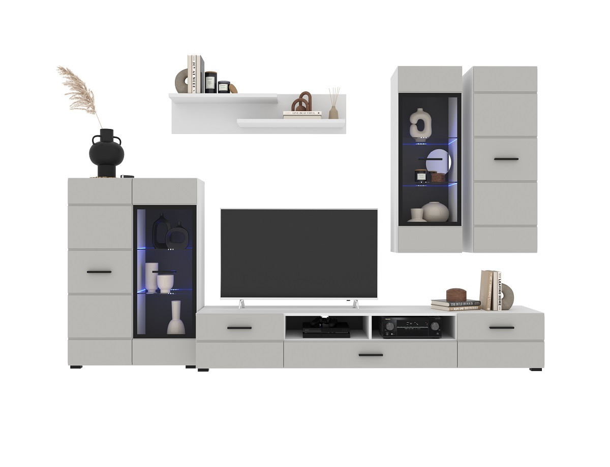 Гостиная Neo-2 Пепел с подсветкой