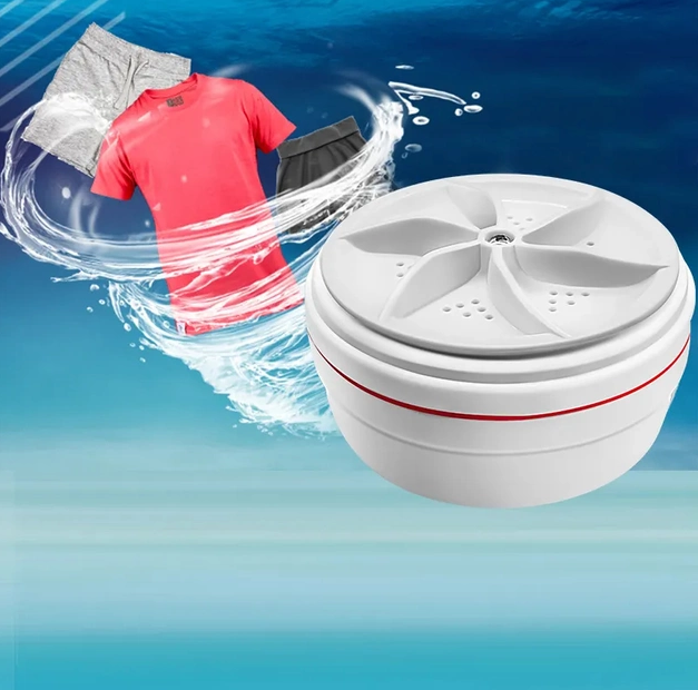 Ультразвуковая мини-стиральная машина USB Turbine Wash - фото 4 - id-p208562954