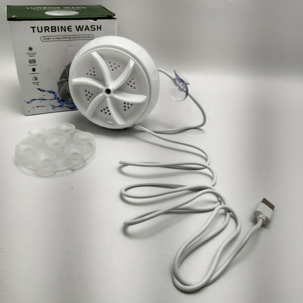 Ультразвуковая мини-стиральная машина USB Turbine Wash - фото 10 - id-p208562954