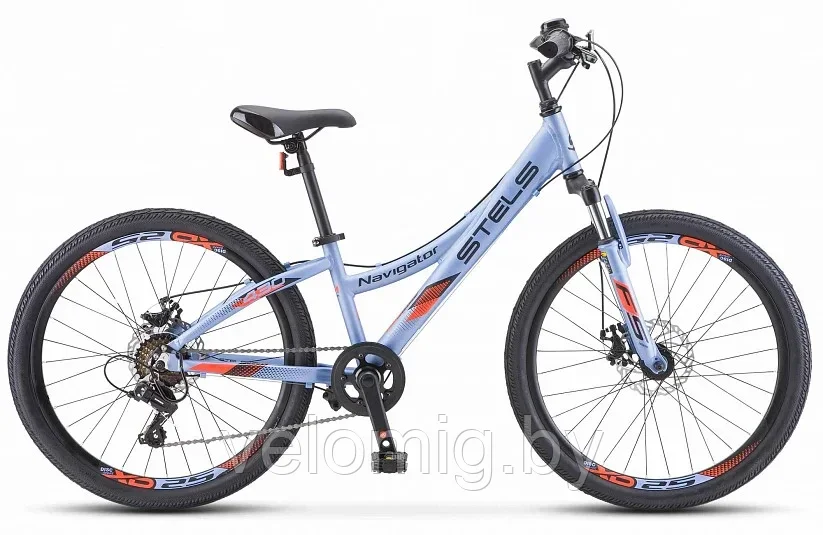 Велосипед подростковый горный Stels Navigator 430 md (2022)Синий. - фото 3 - id-p70295347