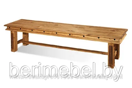 Скамейка "Викинг" 1,6 м. (Длина 1600х Глубина 400 Высота 470)