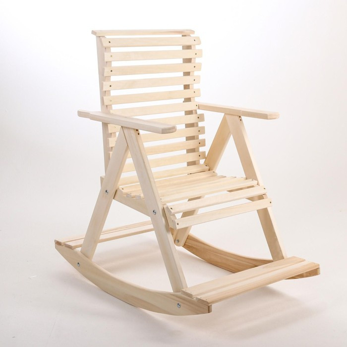 Кресло-качалка, 70×110×90см, из липы, "Добропаровъ" - фото 7 - id-p208564280