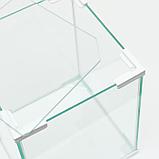 Аквариум "Куб", покровное стекло, 31 литр, 30 x 30 x 35 см, белые уголки, фото 5