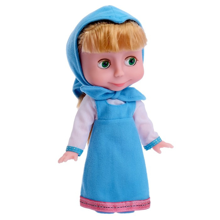 Кукла «Маша» озвученная, 25 см, 3 стиха и песенка, в голубом платье - фото 2 - id-p208566037