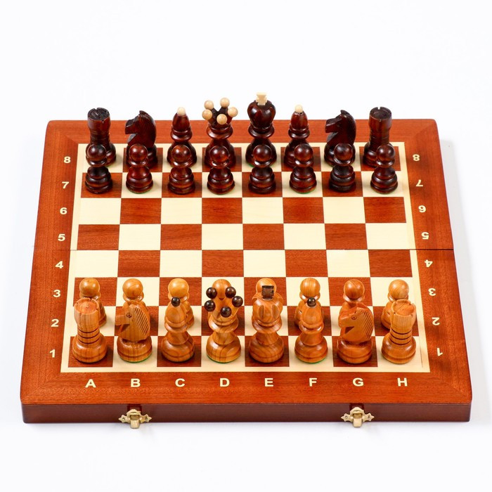 Шахматы "Жемчуг", 40.5 х 40.5 см, король h-8.5 см, пешка h-5 см - фото 3 - id-p208567148