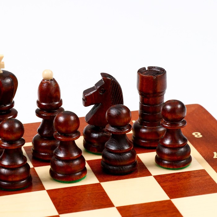 Шахматы "Жемчуг", 40.5 х 40.5 см, король h-8.5 см, пешка h-5 см - фото 5 - id-p208567148